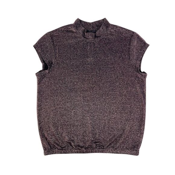 Sanctuary Shimmer and Shine Black Rose Gold Top Small - Picture 1 of 6